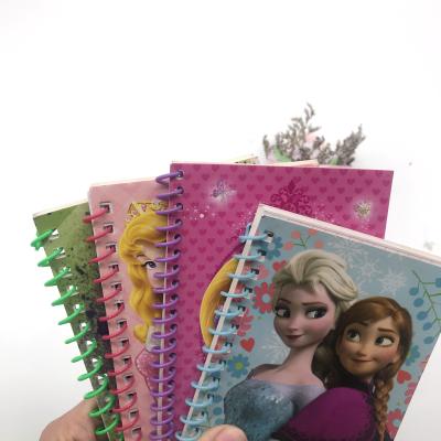 China Spiral 40 Sheets Filler Papers Hot Sale Color Designed Small Spiral Notebook for sale