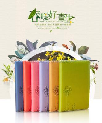 China Fashionable PU Leather Diary Cheap Custom PU Leather Hardcover Book Promotion PU Leather Diary for sale