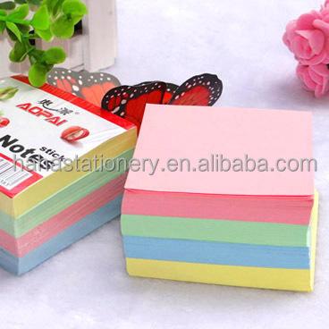 China Mini Colorful Paper Cube Memo Pads Cheap Protective Sticky Note for sale