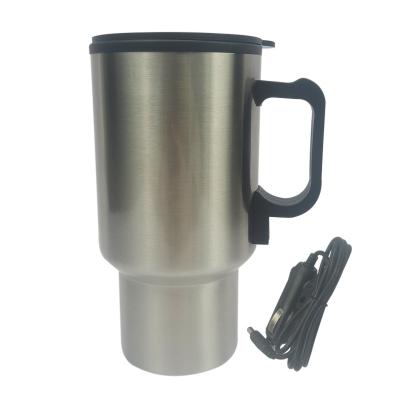 China 12V Stainless Steel Cup Car Heating Stocked Cup With USB Charger for sale