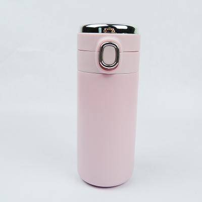 China staight 350ml flask 304 stainless steel disposable intelligent thermal water bottle with led for sale