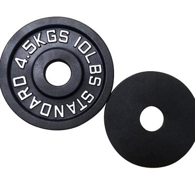 China Durable Placa De Peso Weightlifting Plates Barbell 45Lb Weight Plates Barbell for sale