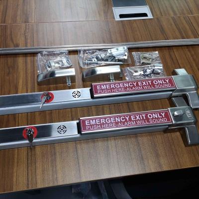 China Single Bolt Push Rod Lock With Alarm For Emergency Door Use 90cm Width for sale