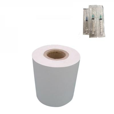 China Disposable Medical Disposable Blister Kraft Paper Single Sided PE Coated Paper For Syringe for sale