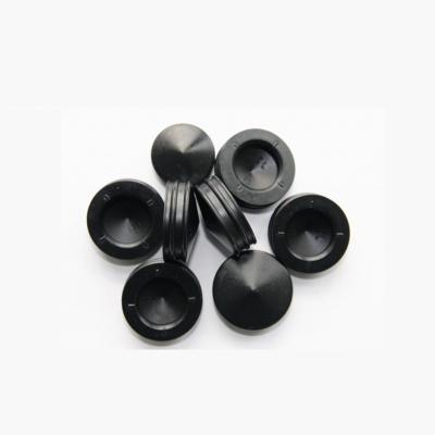 China Super Big Hole Black Syringe Factory Quality Syringe Rubber Gasket for sale