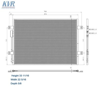 China Parallel Flow AC Condenser For Freightliner Cascadia OEM 2008-2010 A22-66840-000, 22-66840-00 for sale