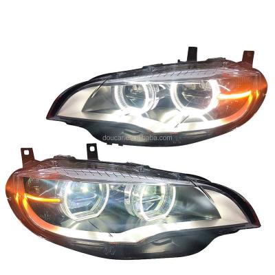 China DOUCAR BMW Rise Headlights For X6 Series 2007-2014 X6 (E71 E72 LED Headlights E71 for sale