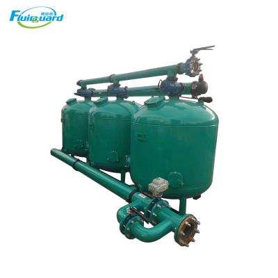 China Industrial automatic self-cleaning irrigation agriculture water backwash quartz sand filter for water treatment for sale