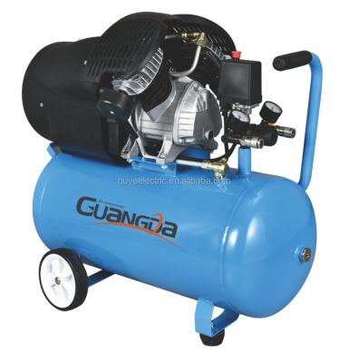 China Lubricated 50L 2.2KW ZVA50-B Double Cylinder Drict Driven Air Compressor for sale