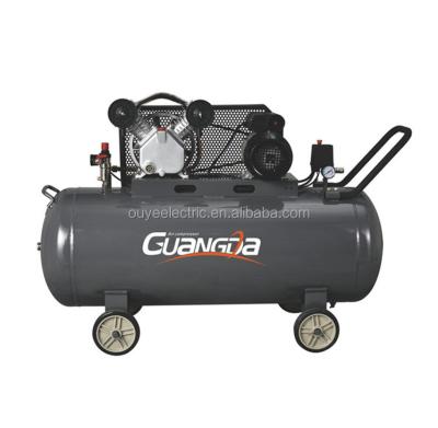 China 100 Liter 2HP 1.5KW V-0.17-100L Lubricated Belt Driven Air Compressor for sale