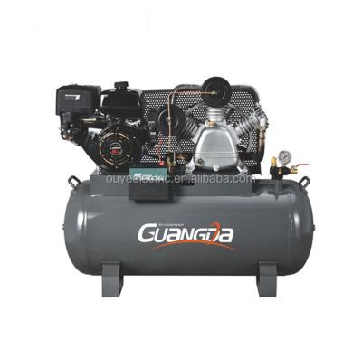 China 10HP 250L W-0.9-250L Diesel Engine Power Lubricated Air Compressor for sale