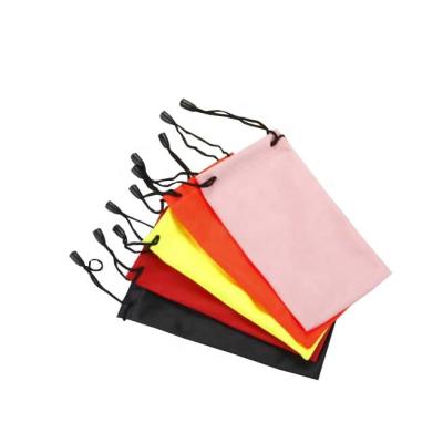 China Customized Promotional Monocle Bags Soft Value Pack Pouch For Eyewear Fiberglass Sunglasses Glasses Bag for sale