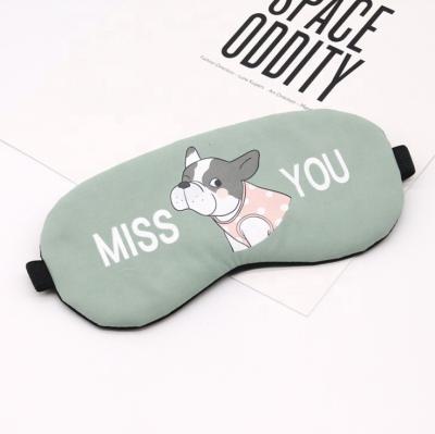 China Custom Print Anti-Wrinkle New Adjustable Eye Mask Travel Sleep Mask for sale