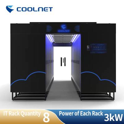 中国 列の空気調節の閉鎖した冷たい通路の解決のが付いているモジュラー データ センタ 販売のため