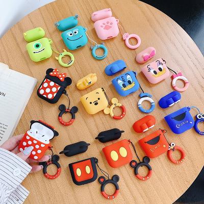 China Cute Silicone 3D Silicone Ins Earphone Cases For Apple AirPods 1 2 pro airpods 3 headphone box funda for air pods pro cover for sale