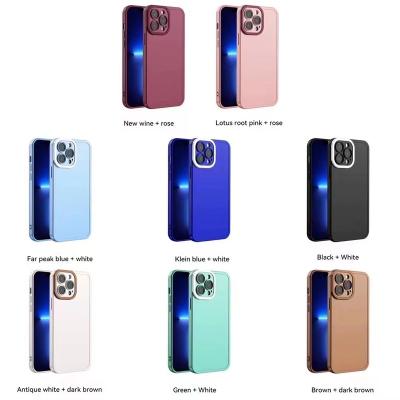 China Fashion Cat Eye Camera Silicone Solid Color Shockproof Phone Case For iPhone 13 13pro 12 12promax 7 8 plus X XR XS 11 pro Max Cover Fundas for sale