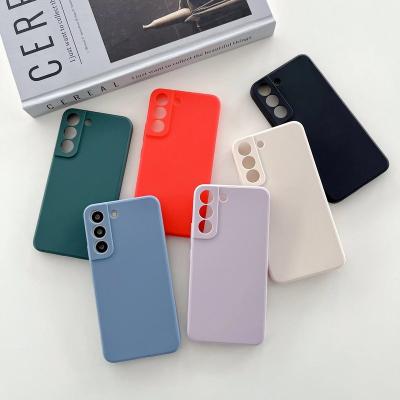 China Shockproof Luxury Soft Liquid Silicone Case For Samsung Galaxy S22 Plus S22 Ultra S21FE A50 A70 A42 A32 A52 A72 5G Case for sale