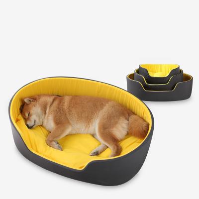 China New Winter Pet Travel Kennel All Season Warm Calming Dog Bed Washable Large Dog Sofa for sale