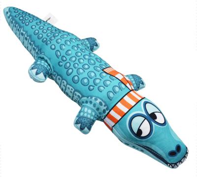 China Stocked Simulation Crocodile Animals Eco Friendly Soft Chew Pet Toys Squeak for sale