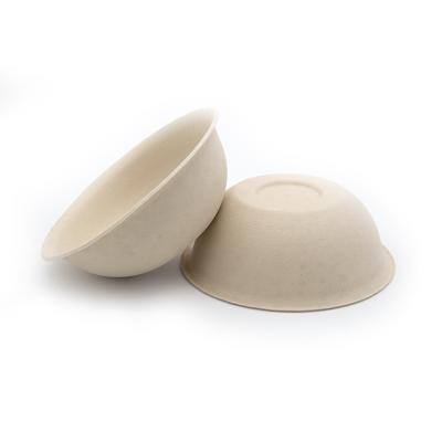 China Factory price disposable biodegradable fiber healthy material bamboo bowl for sale dinner bowl for sale