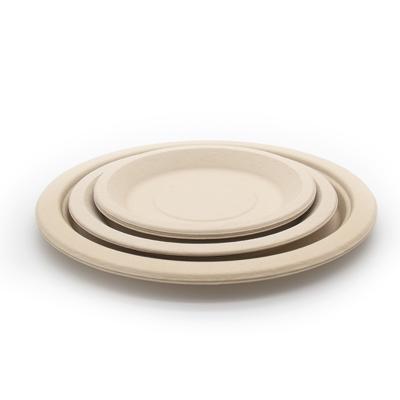 China Contemporary Hot Sale Tableware Biodegradable Compostable Bamboo Disposable Dinner Dishes for sale