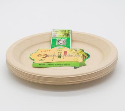 China Disposable Food Fiber Luxury Eco-Friendly Bamboo Tableware for sale