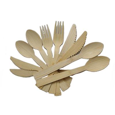 China Environmental protection factory price wholesale degradable natrual tableware disposable bamboo spoon for sale