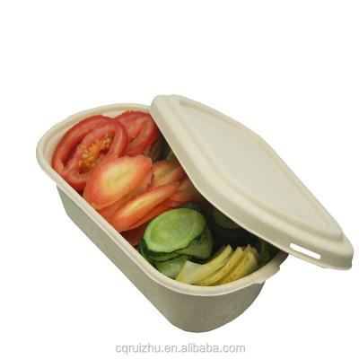 China Disposable Environmental Hot Selling Bamboo Fiber Bento Box for sale