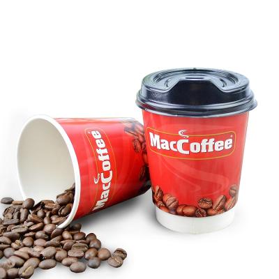 China Double / Ripple Wall Paper Wrapping Coffee Biodegradable Wholesale Custom Cups Single / for sale