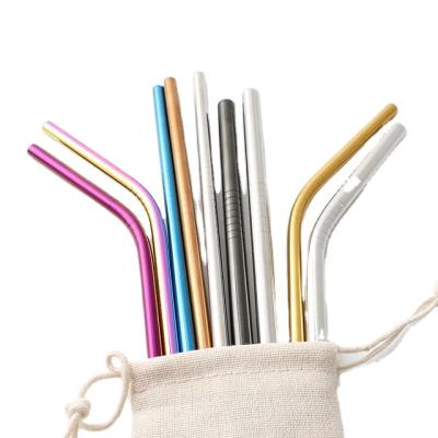 China New Style Fineness Reusable Straw Eco-friendly 304 Stainless Steel Sustainable Drinking Fresh Straw for sale