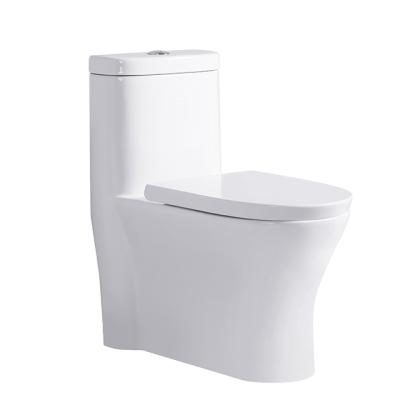 China Chinese Public High Quality Ceramic Sanitary Ware Bathroom Water-saving Peep Double-Flow One-Piece Toilet for sale