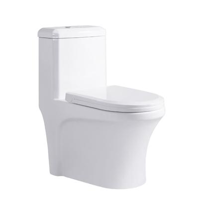 China Double-flow Water-saving Power Bathroom Small Size Ceramic Cabinet One-Piece Toilet for sale