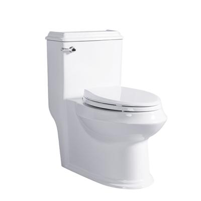 China Modern High Quality Square Front Flush Easy Clean Floor Mount Ceramic Sanitary Ware One Piece Toilet for sale