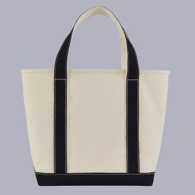 China High Quality Natural White Logo Printed Cotton Canvas Custom Eco-Friendly Shopping Tote Bags for sale