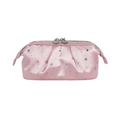 China Preppy Style Mini Travel Makeup Bag High Quality Velvet Dumpling Bag Travel Makeup Bag, Velvet Makeup Bag, Cosmetics Bag Women Makeup for sale