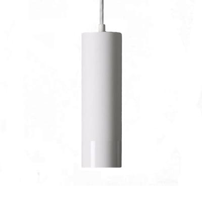 China Custom Customized Painting Finish Matte Texture CNC Tube LED Pendant Lamp Rotating Enclosure for sale