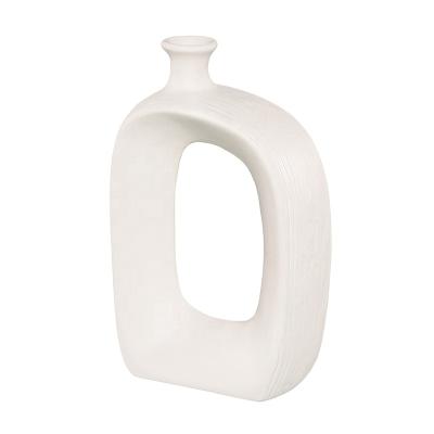 China Wholesale Minimalist Nordic Home Ceramic Vase Kettle Shape Creative Wedding Decoration for sale