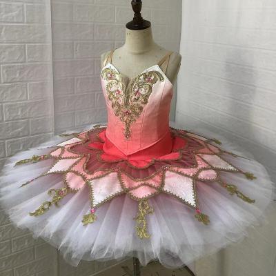 China 2023 new pancaked ballet TUTU children's dresses children's dance tutu dress children's dance costume shadow pink tutu for sale