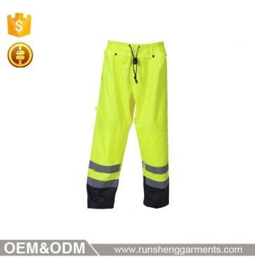 China Reflective Anti-pilling Tape Rain Pants High Visibility Wholesale Cheap Trousers for sale