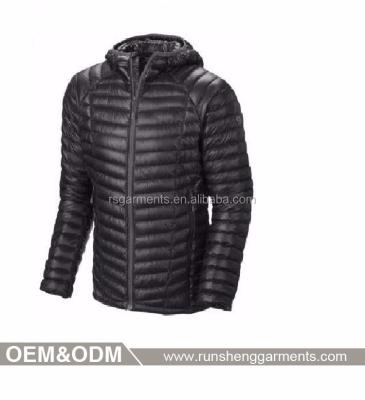 China European Style Mens Fashion Winter Breathable Warm Down Feather Filled Stripper Jacket for sale