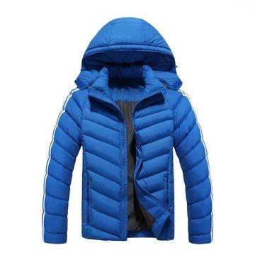 China Custom Coat Mens Quilted Polyester Winter Wear Padded Jacket Breathable for sale