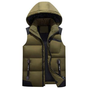 China OEM Custom Anti-pilling Men's Sleeveless Vest Jacket Winter Quilted Vest for sale