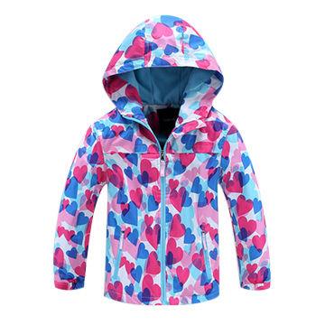 China Anti-wrinkle Winter Jacket Bonded Full Cloth Custom Printing Girl Clothes for sale