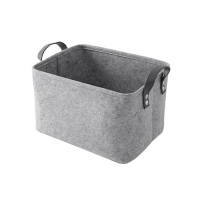 China Modern Rectangular Felt Storage Containers In Gray And Black Organize With Style for sale