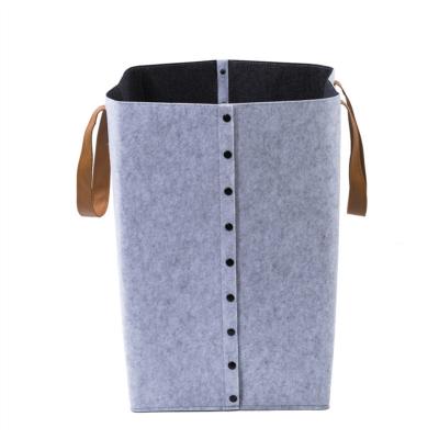 China Customized Color Modern Polyester Felt Storage Baskets For Clothes Organization for sale