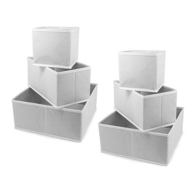 China ODM Six Piece Underwear Non Woven Storage Box 28*28*13cm for sale