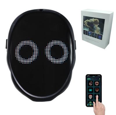 China 12 Hours USB App Control LED Light Rechargeable Neon Face Mask Face Mask for Halloween DJ Festival for sale