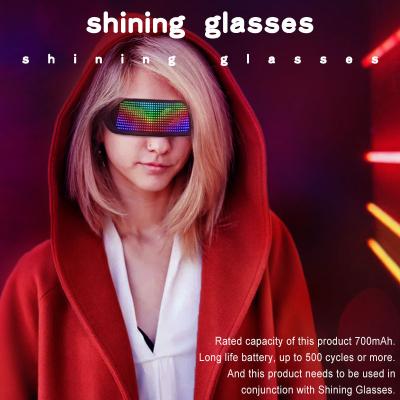 China 5 Hours Creative Funny Party LED Glasses For Bar Bar USB Glass LED APP Control Rechargeable Glowing Glasses for sale