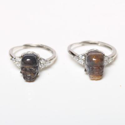 China Wholesale High Quality Natural Jewelry Ring For Gifts from China Crystal Simple Adjustable Black Backbone for sale