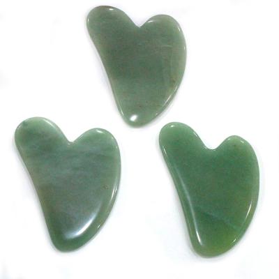 China China Wholesale Folk Craft Natural Polished Crystal Green Aventurine Scraping For Facial Massage for sale